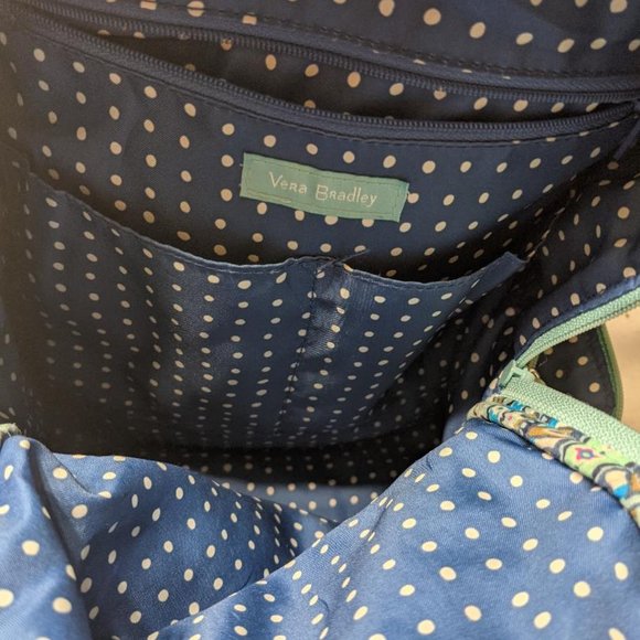 **SOLD** Vera Bradley Daisy Dot Paisley Quilted Cotton Compact Hadley Backpack - Picture 6 of 7